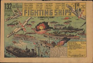 Vtg.  1967 Helen Of Toy Fighting Ships Navy War Battle Game Comic Book Print Ad