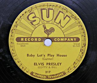 Sun 217 and 210 Elvis Presley 78 rpm 1950 ' s Both Records Rare 2