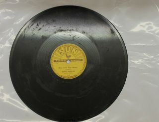 Sun 217 and 210 Elvis Presley 78 rpm 1950 ' s Both Records Rare 3