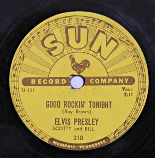 Sun 217 and 210 Elvis Presley 78 rpm 1950 ' s Both Records Rare 6