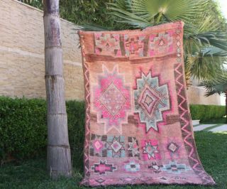 Vintage Moroccan Rug Hand Woven By Berber Rug Azilal/berber Carpets 6 