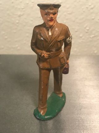 Antique Barclay Lead Officer Usa Wwi Toy Soldier