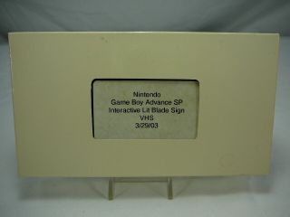 Nintendo Store Sign Display 2003 Vhs Game Boy Rare Vintage