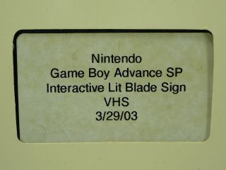 Nintendo Store Sign Display 2003 VHS Game Boy Rare Vintage 2