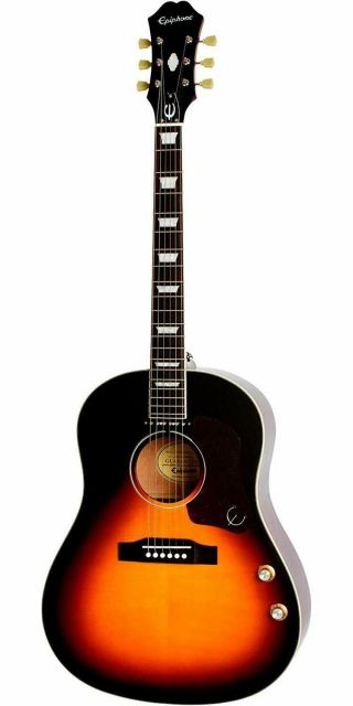 Epiphone Limited Edition EJ - 160E Acoustic - Electric Guitar Vintage Sunburst 5