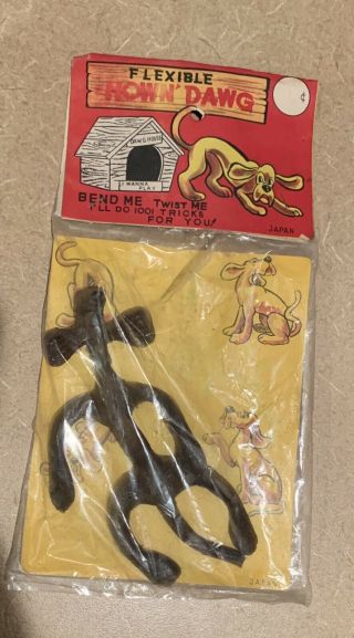 Vintage Flexible Hown’ Dawg Rubber Toy