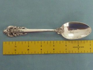 Wallace Grande Baroque Sterling Silver 6 7/8 " Oval Soup Spoon W/ No Monogram