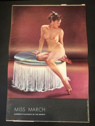 Vintage 1954 Playboy March Issue.  With Centerfold. 4