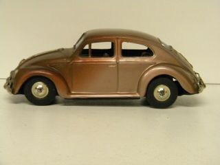 VINTAGE 1960 ' S VOLKSWAGEN BEETLE BY BANDAI JAPAN TIN FRICTION 2