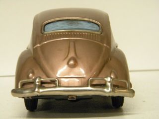 VINTAGE 1960 ' S VOLKSWAGEN BEETLE BY BANDAI JAPAN TIN FRICTION 3