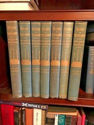 History Of Freemasonry Mackey 1898 7 Volume Set Complete Rare Collectable