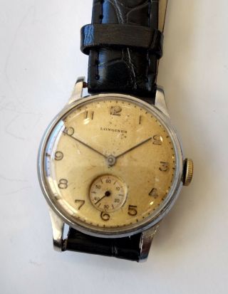 Vintage Longines Wristwatch.  Small Sub Seconds dial.  Cal.  12.  68z. 5