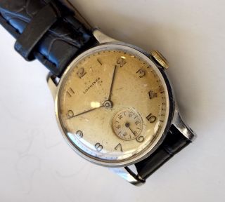 Vintage Longines Wristwatch.  Small Sub Seconds dial.  Cal.  12.  68z. 6