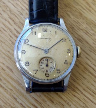 Vintage Longines Wristwatch.  Small Sub Seconds dial.  Cal.  12.  68z. 7