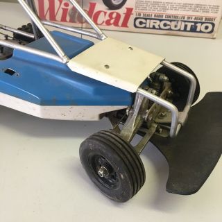 Vintage Kyosho Circuit 10 Wildcat RC Nitro Buggy Car 1:10 12