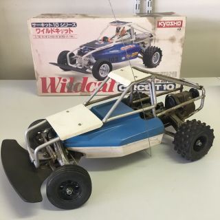 Vintage Kyosho Circuit 10 Wildcat Rc Nitro Buggy Car 1:10