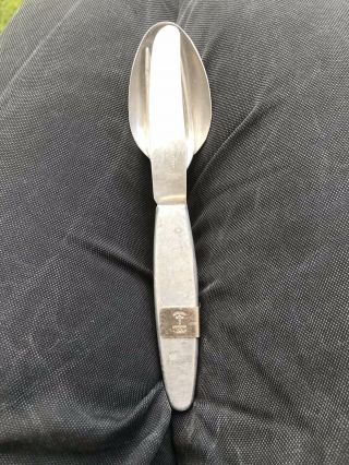 Ww2 Era British Army Richards " Compactum " Knife Fork Spoon Nesting Set