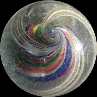 1.  75 inch German Handmade Splitcore Antique marble collectors Rare HTF 6