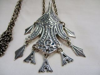 Kalevala Koru Sterling Silver Eagle Pendant/Necklace - Finland - 2