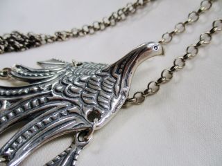 Kalevala Koru Sterling Silver Eagle Pendant/Necklace - Finland - 3