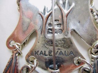 Kalevala Koru Sterling Silver Eagle Pendant/Necklace - Finland - 7