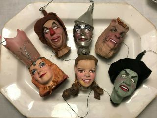Rare - Wizard Of Oz; Complete Set Of 6; Ron Kron Handmade Ornaments