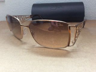 $399 Cazal Mod 9015 003 Brown Gold Purple & Pearl Sunglasses Made In Germany