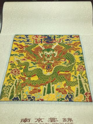 Antique Ching Dynasty Silk Embroidery Dragon Panel 4