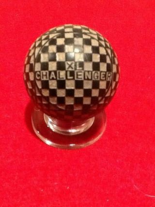 Antique Golf Ball,  Post Gutta - Percha,  Challenger Xl Basket Weve Golf Ball C1917