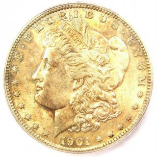 1901 - S Morgan Silver Dollar $1 Coin - Icg Ms61 (rare In Unc Bu) - $650 Value