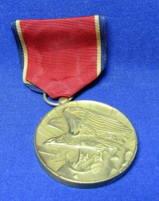 Wwii - Korean War Navy Naval Reserve Faithful Service Medal