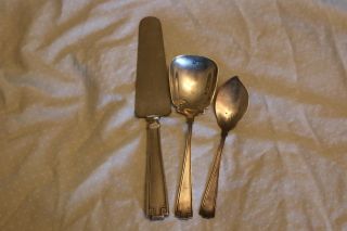3 Vintage Gorham Etruscan Sterling Silver Knife And Spoons No Mono 1913