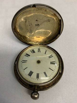 19th Century Pair Cased Pocket Watch J & E Mason Worcester Fusee Movement