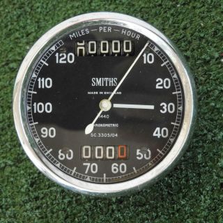 Vintage Smiths Chronometric Speedometer 120 Mph Sc 3305/04 Bsa Goldstar