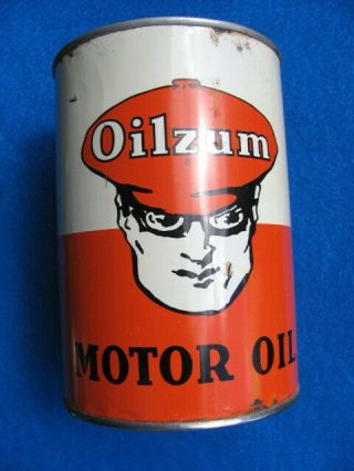 Vintage Oilzum Motor Oil Can
