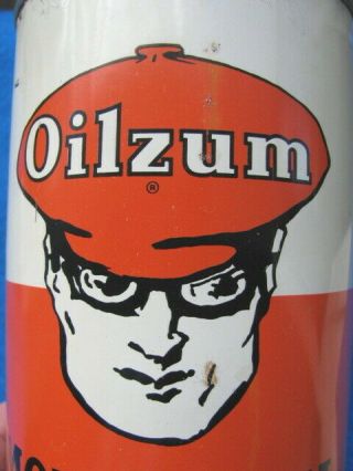Vintage OILZUM MOTOR OIL CAN 5