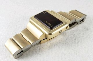 Vintage 1970s Omega Constellation TC Time Computer Gold Plate LED Watch AS FOUND 4