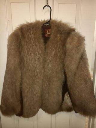 Collectibles Saks Jandel Vintage Silver Blue Fox Fur Coat Rare