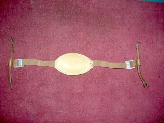 WW II US NAVY LEATHER TALKER HELMET CHIN STRAP & CUP UNISSUED 2