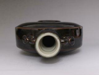 Rare Antique Chinese Porcelain Black Glaze Vase KangXi Marked 6