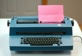 Vintage IBM Selectric II Correcting Typewriter Blue RARE 2