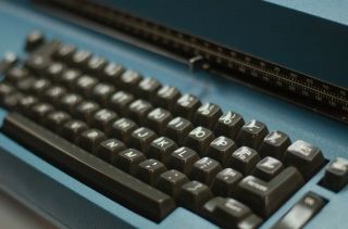 Vintage IBM Selectric II Correcting Typewriter Blue RARE 3