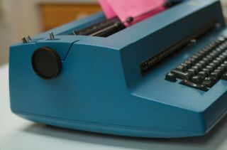 Vintage IBM Selectric II Correcting Typewriter Blue RARE 8