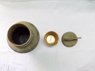 antique vintage brass india milk container pot jug tumbler holy water home decor 7