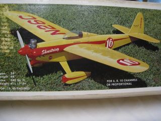 Vintage Carl Goldberg Models Shoestring,  Scale Goodyear Racer Rc Plane Kit,  54 "