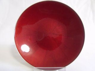 Tostrup Norway Red Silver Enamel Dish