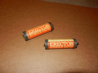 2 A C Gilbert Erector Battery Packs,  1970 