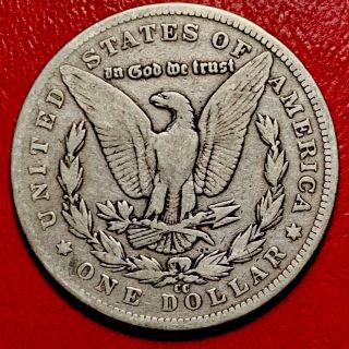 1889 CC Silver Morgan Dollar S$1 Coin | VERY RARE | KEY DATE FINE, 2