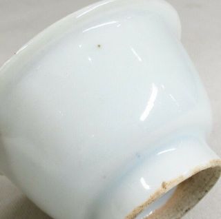 H271: Chinese cup of old white porcelain with appropriate tone and signature 2