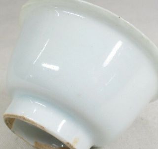 H271: Chinese cup of old white porcelain with appropriate tone and signature 4